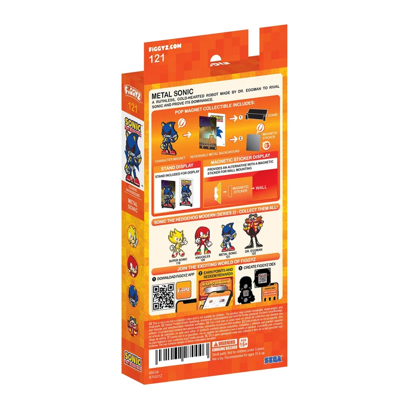 Sonic the Hedgehog (Modern) FiGGYZ Magnet-Sammelfigur Metal