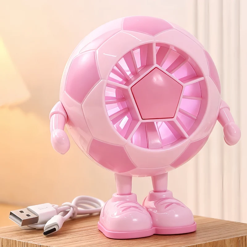 Dame kreativ fotball-vifte med USB-tilkobling Luvikno