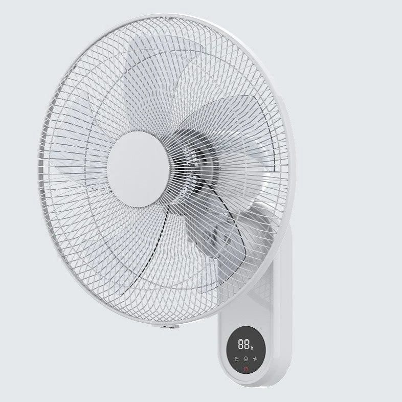Unisex nan oscillerende veggmontert elektrisk vifte med roterende regulering og doble snorkontroller Luvikno