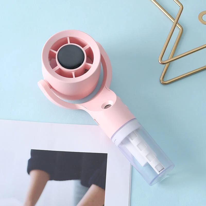 Unisex nan bærbar håndholdt sprayvifte med avtakbar gjennomsiktig beholder og justerbart vippehode Luvikno