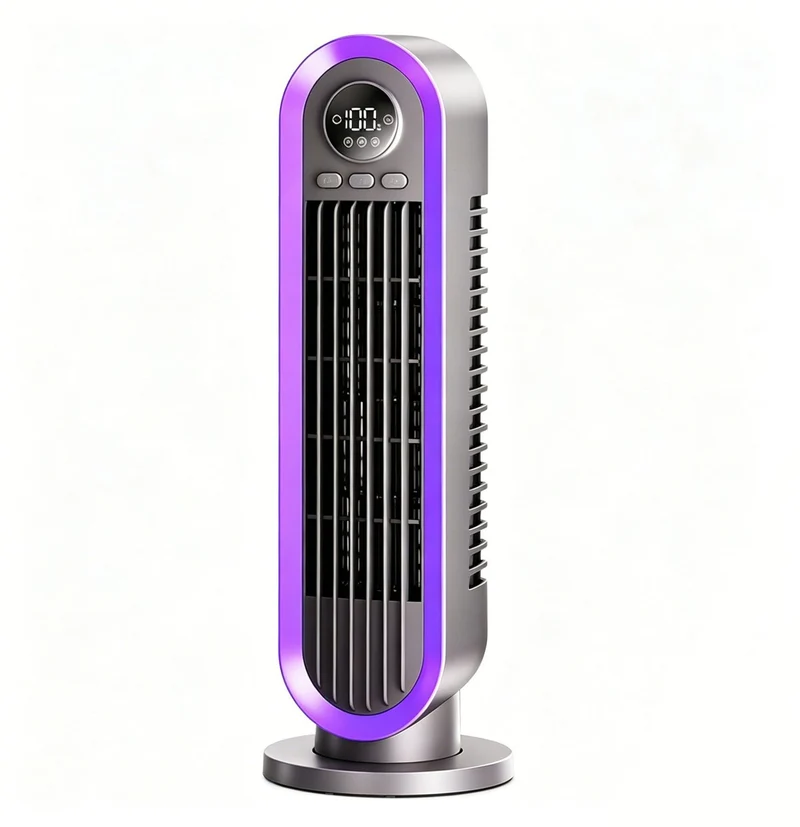 Herre Turmventilator med fjernkontroll og tidsur Luvikno