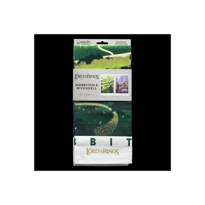 Der Herr der Ringe - Rivendell & Hobbiton Geschirrtuch 2er Set