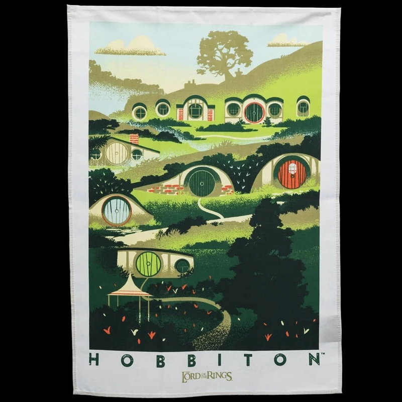 Der Herr der Ringe - Rivendell & Hobbiton Geschirrtuch 2er Set