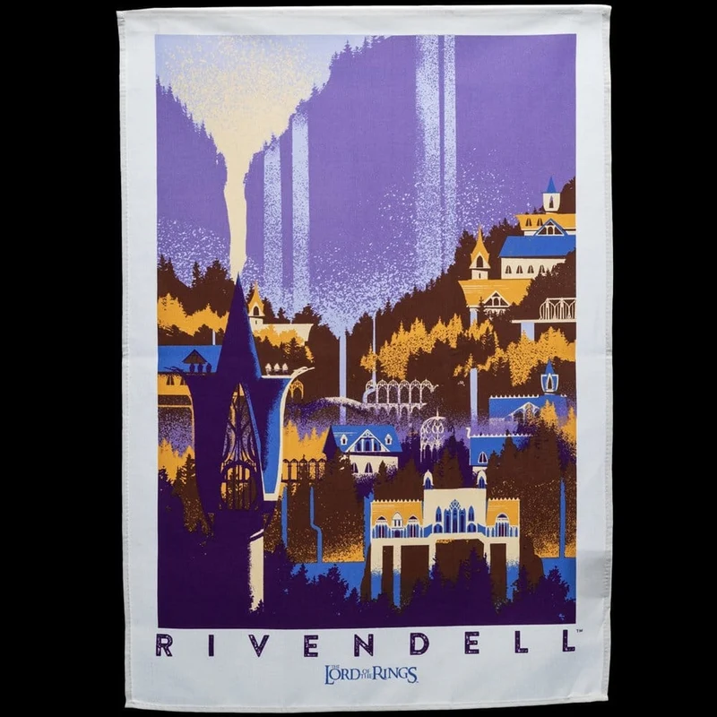 Der Herr der Ringe - Rivendell & Hobbiton Geschirrtuch 2er Set