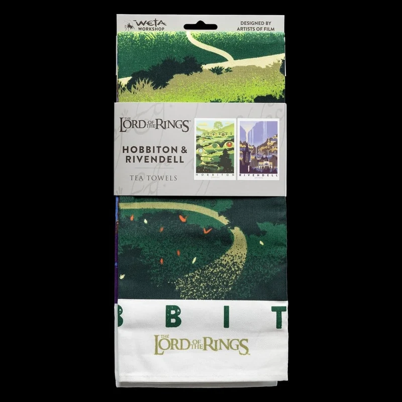 Der Herr der Ringe - Rivendell & Hobbiton Geschirrtuch 2er Set