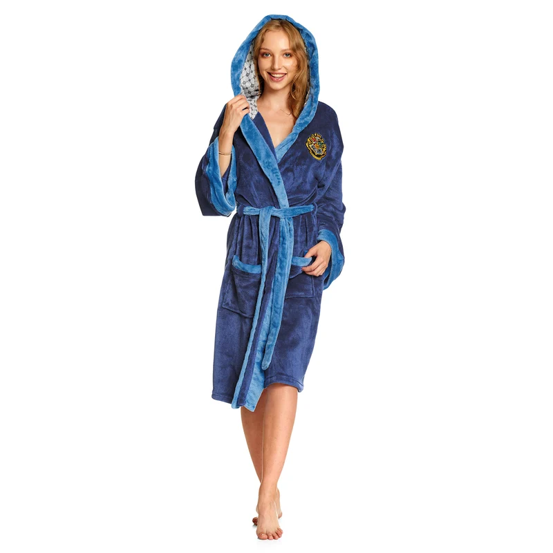 Harry Potter - Ravenclaw Wappen Bademantel blau