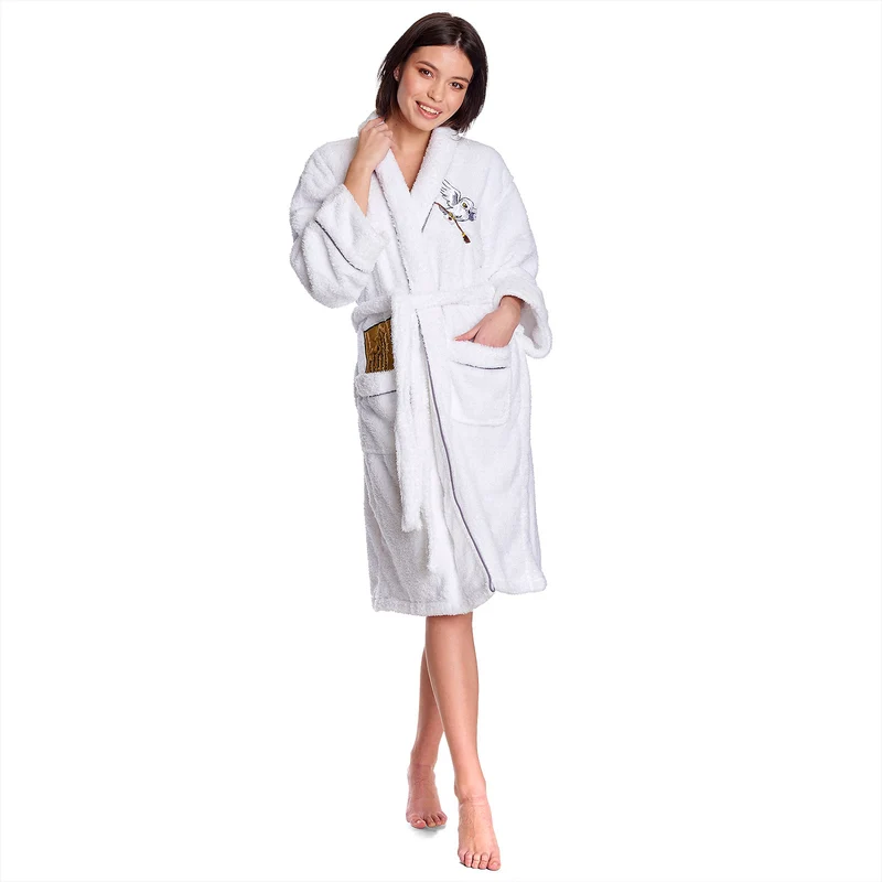 Harry Potter - Hedwig Glitzer Bademantel Damen