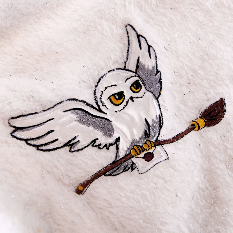 Harry Potter - Hedwig Glitzer Bademantel Damen