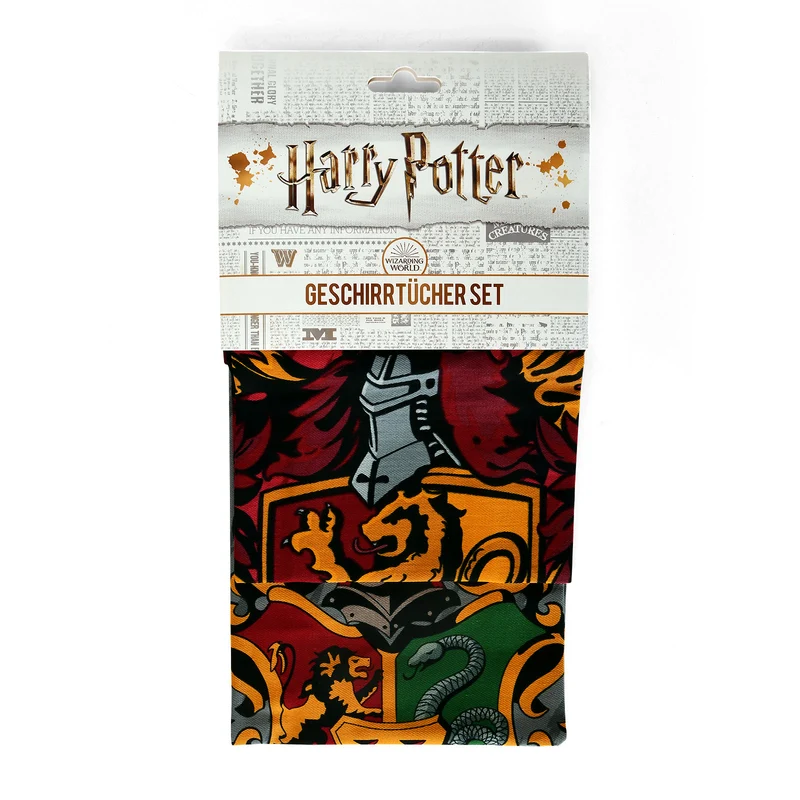 Harry Potter - Gryffindor & Hogwarts Geschirrtücher Set