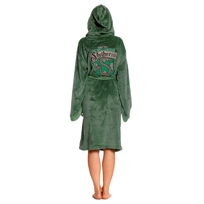 Harry Potter - Slytherin Wappen Bademantel grün