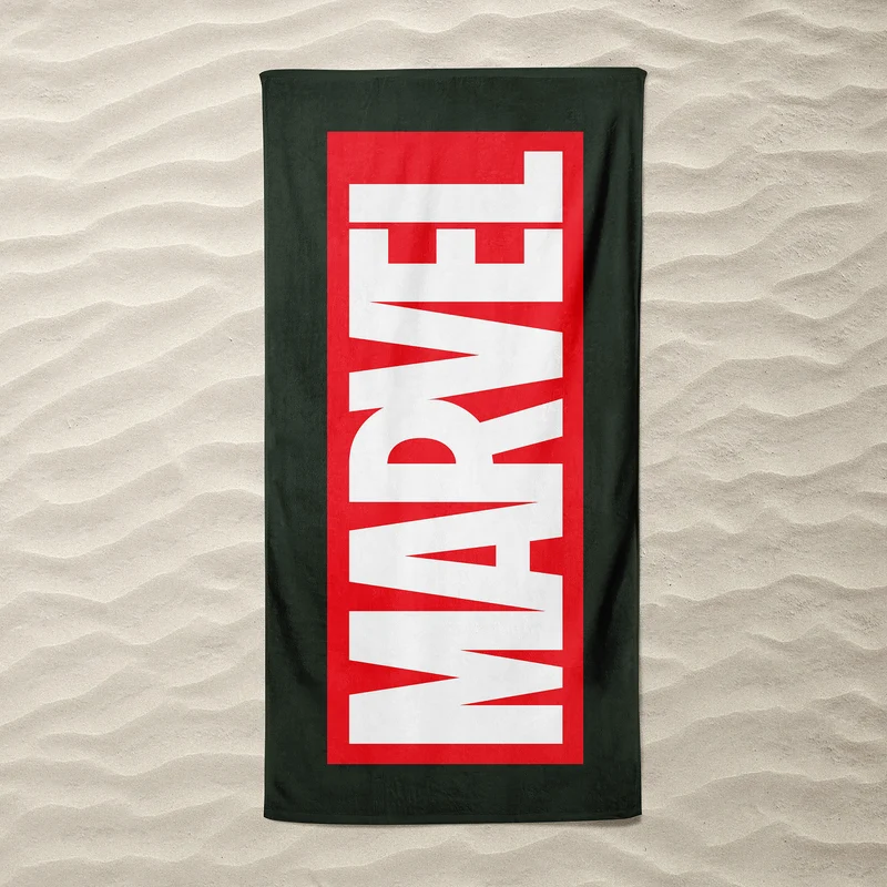 Marvel - Logo Badetuch schwarz