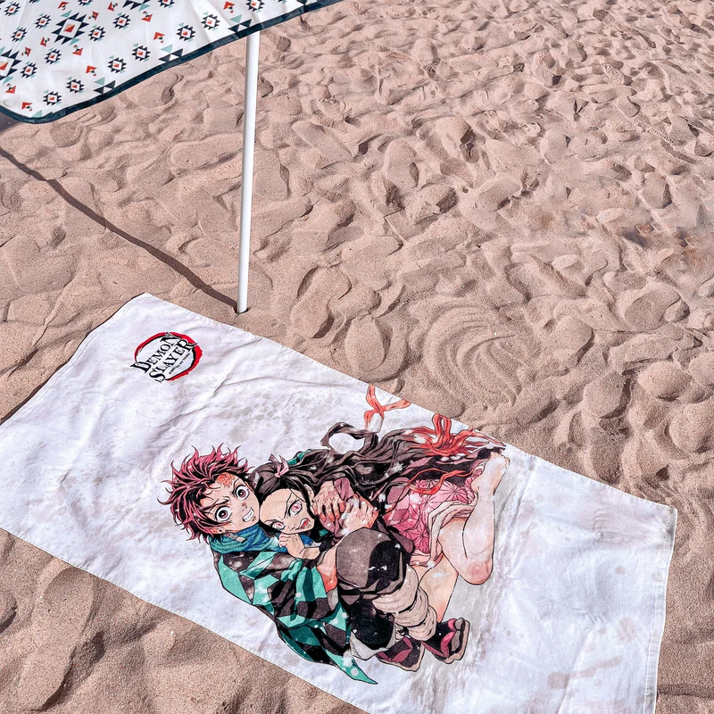 Demon Slayer - Nezuko und Tanjiro Kamado Badetuch