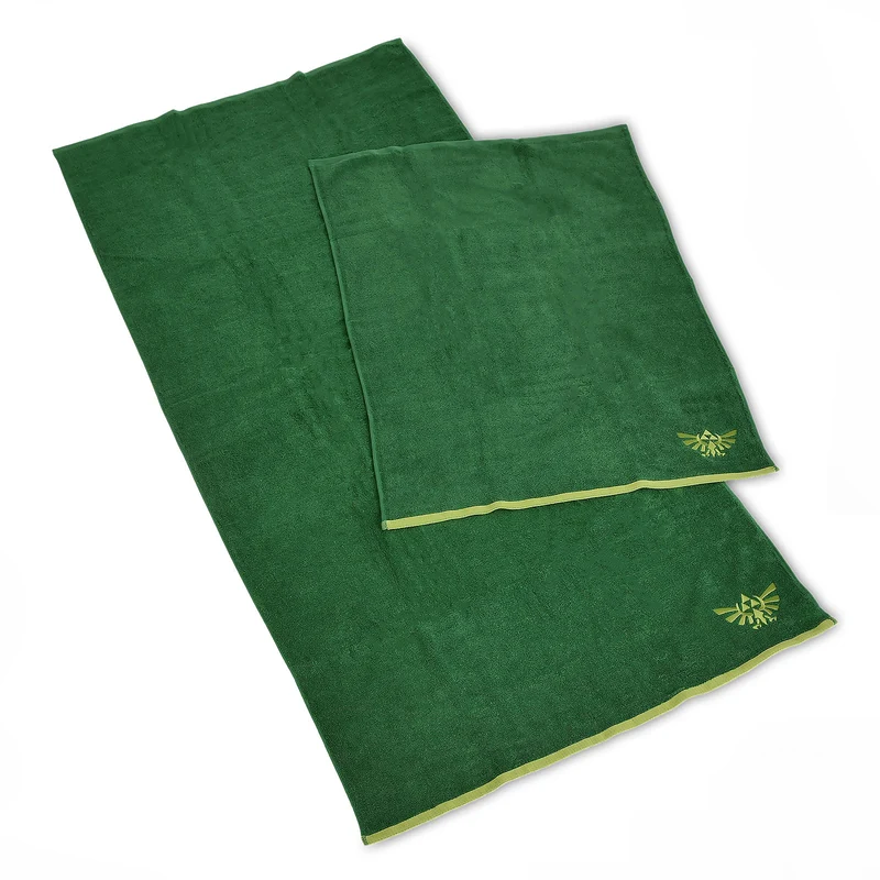 Zelda - Hyrule Logo Handtücher mit Waschlappen 3er Set