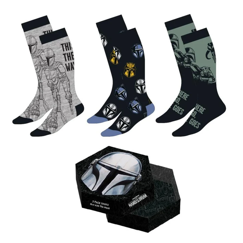 Star Wars: The Mandalorian Socken 3er-Pack Mandalorian 38-45