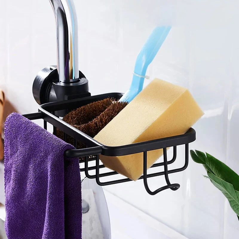 Dusjholder for sjampo og såpe – Rustfritt stål – Sølv eller svart – Ingen boring | Luvikno