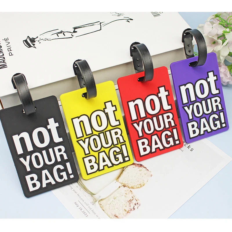 Unisex Bagasjelapp med humoristisk design Luvikno