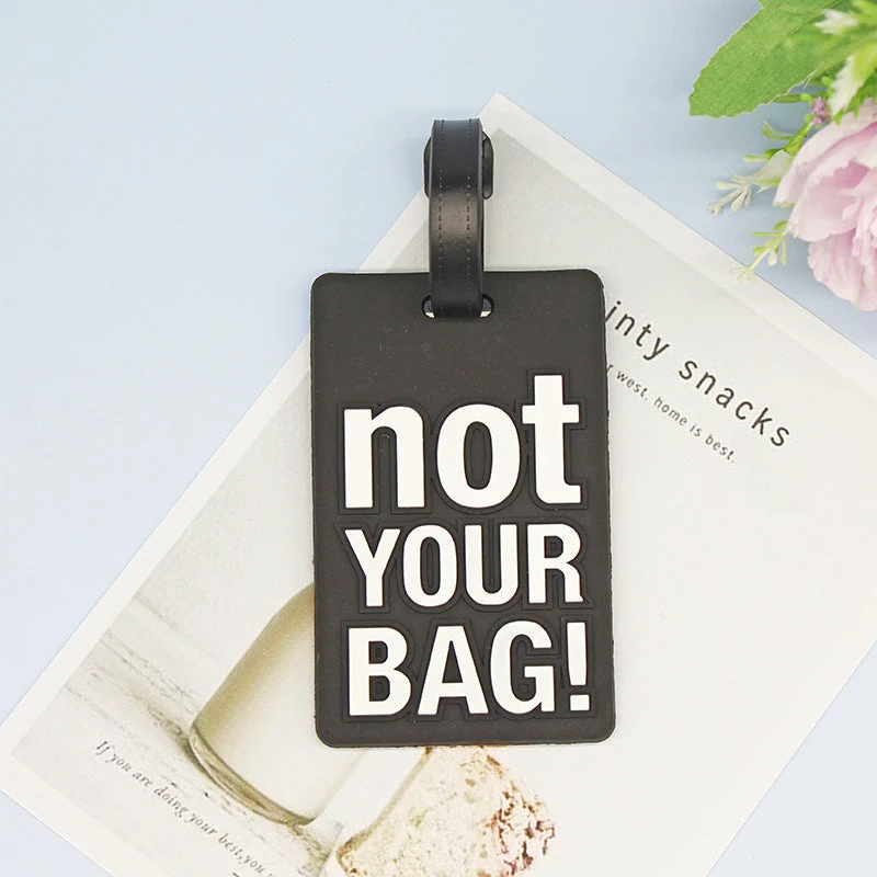 Unisex Bagasjelapp med humoristisk design Luvikno