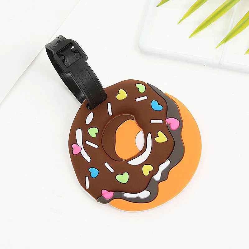Unisex Bagasjelapp i søtt donut-design Luvikno