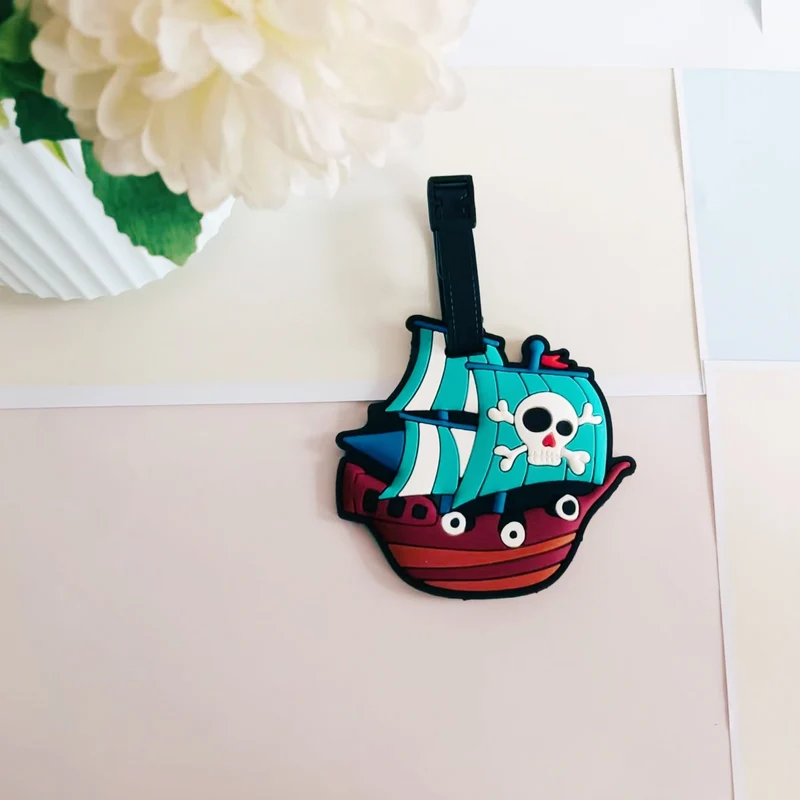 Unisex Bagasjelapp i piratskipsdesign Luvikno