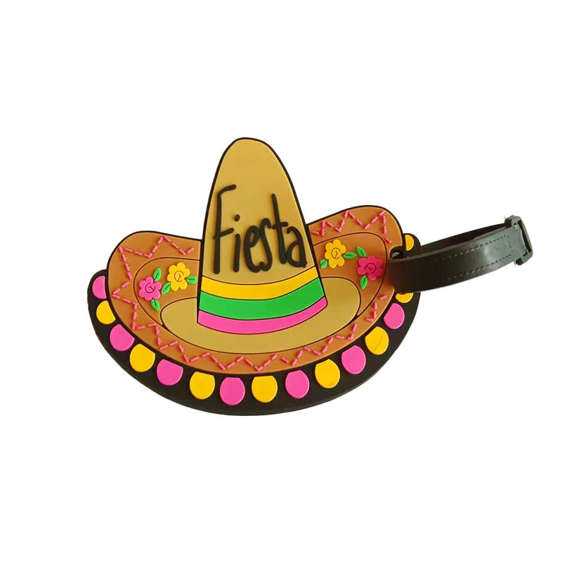 Unisex bagasjetag i munter sombrero-design Luvikno