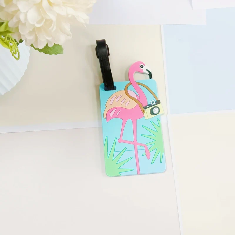 Unisex Bagasjelapp i Flamingo-design Luvikno