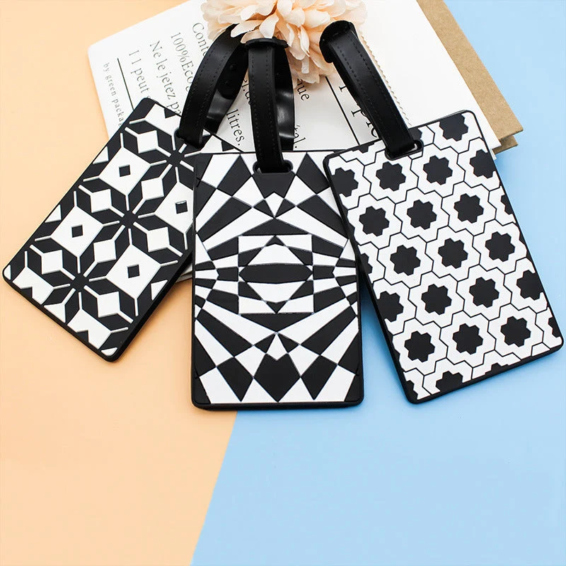 Dame bagasjelapp i moderne geometrisk design Luvikno