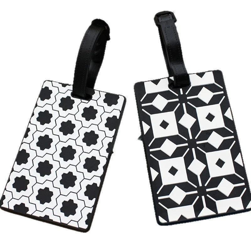 Dame bagasjelapp i moderne geometrisk design Luvikno