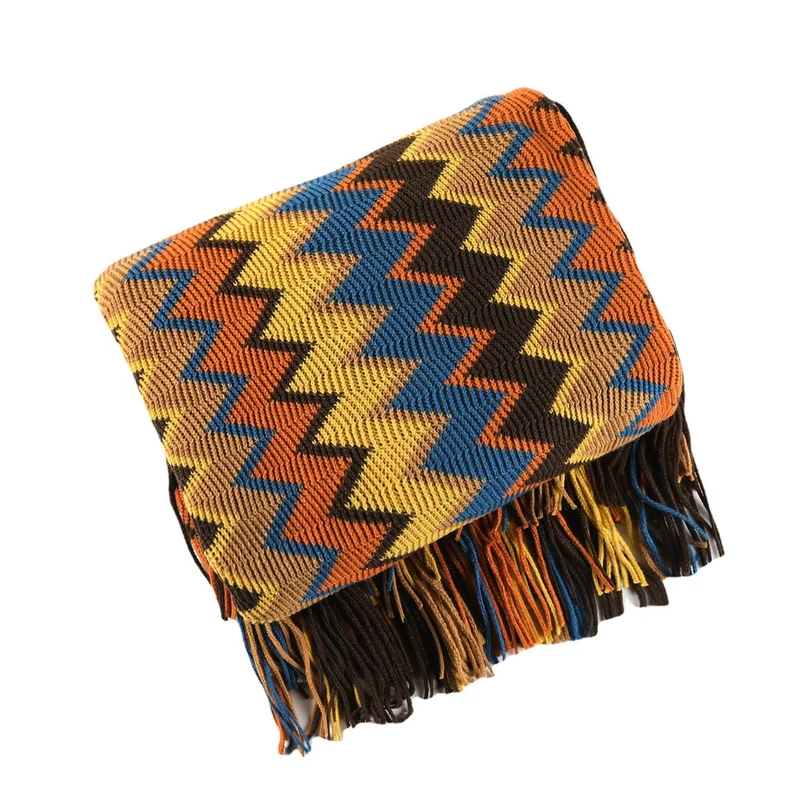 Damer Zigzag Mønster Blanket Luvikno