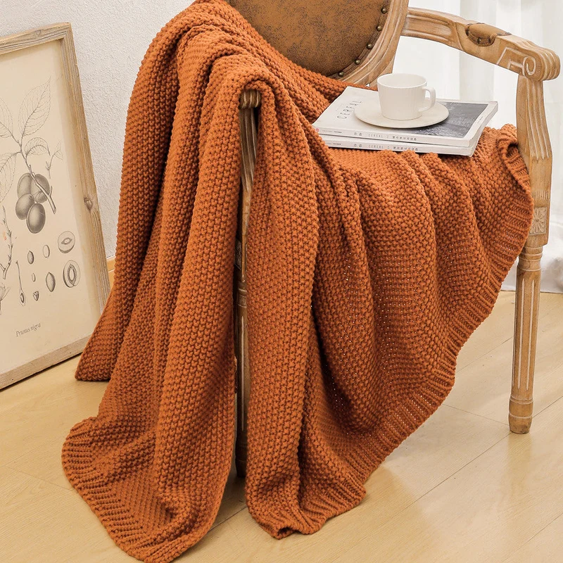 Damer cozy strikket teppe Luvikno