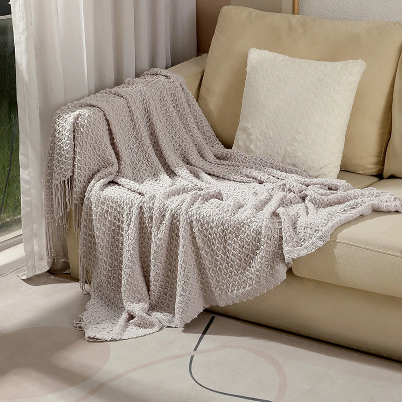 Kvinne elegant strukturert teppe Luvikno