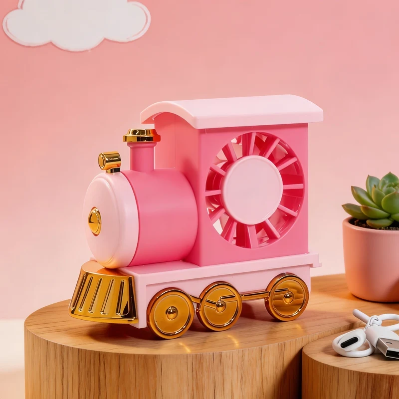 Bærbar USB bordvifte i kreativ dyredesign Luvikno