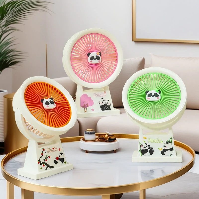 Bærbar Usb Mini-vifte med Søtt Panda-design Luvikno