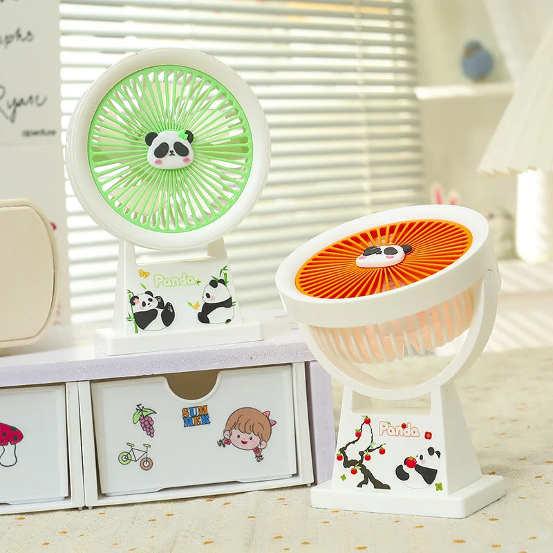 Bærbar Usb Mini-vifte med Søtt Panda-design Luvikno