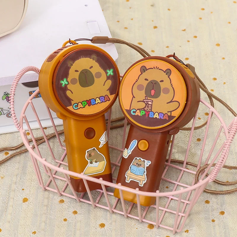 Bærbar Usb Mini Vifte med Kreativt Capybara-design Luvikno