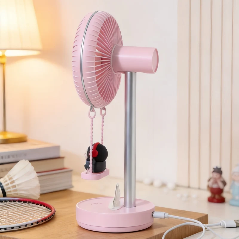 Bærbar Usb Mini Vifte med Søtt Design Luvikno