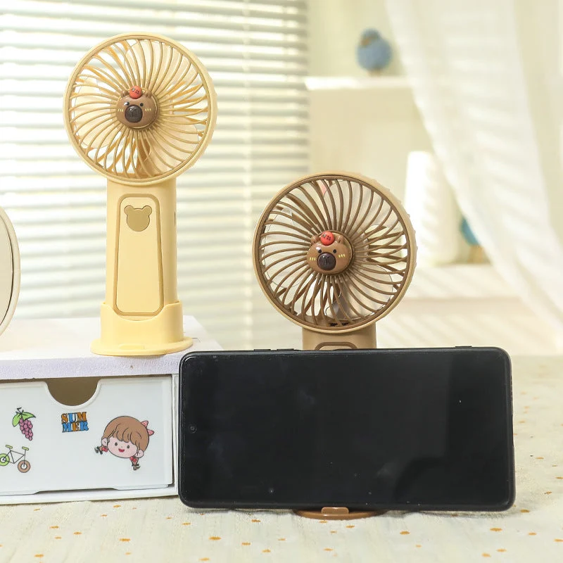Bærbar håndvifte med USB-ladefunksjon og søtt dyredesign Luvikno