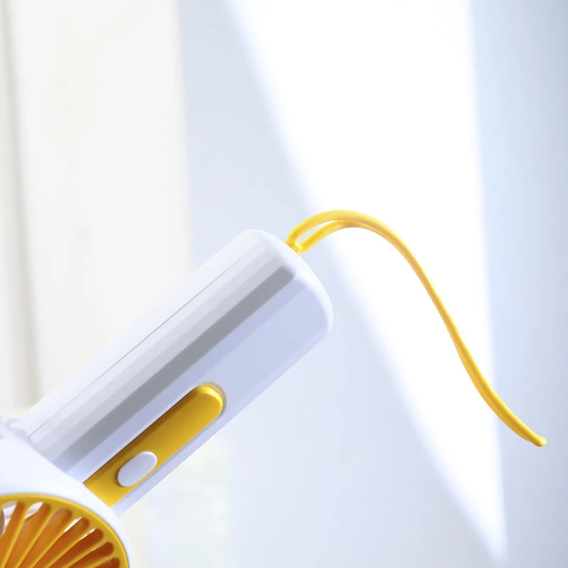 Bærbar håndvifte med USB-ladefunksjon og ergonomisk grep Luvikno