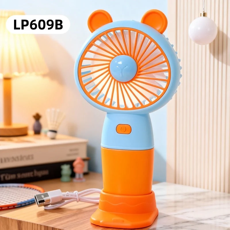 Bærbar håndvifte i kreativ panda-design Luvikno
