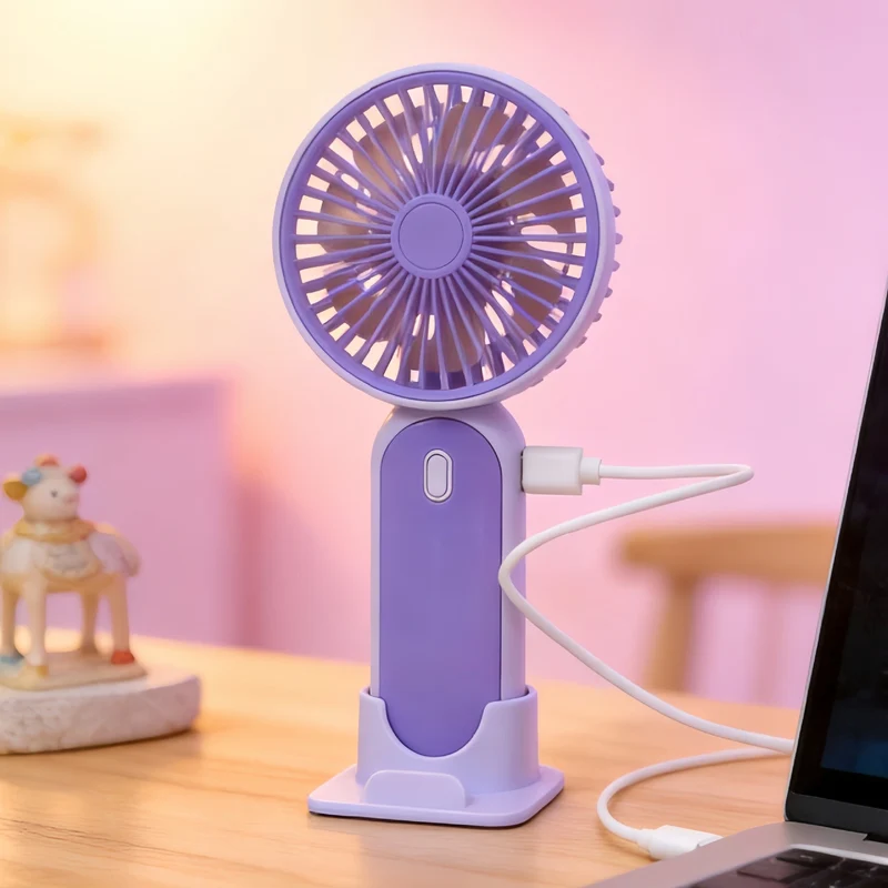 Bærbar desktop håndvifte med flertrinns hastighetskontroll Luvikno