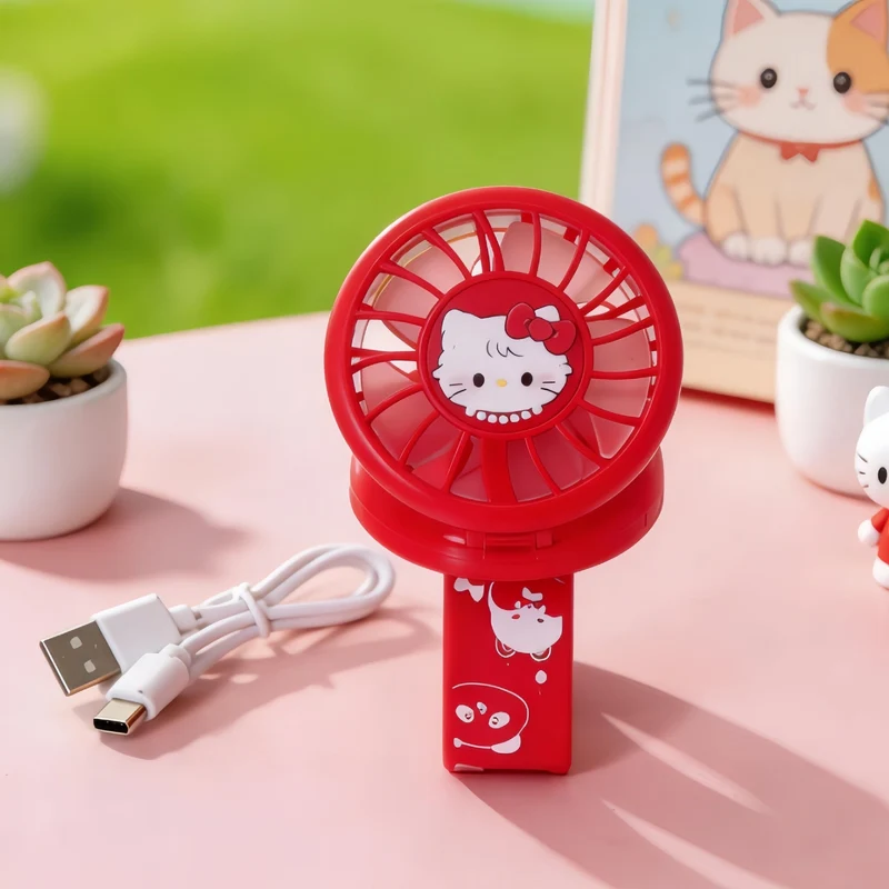 Bærbar Usb Håndvifte med Søtt Dyrdesign Luvikno