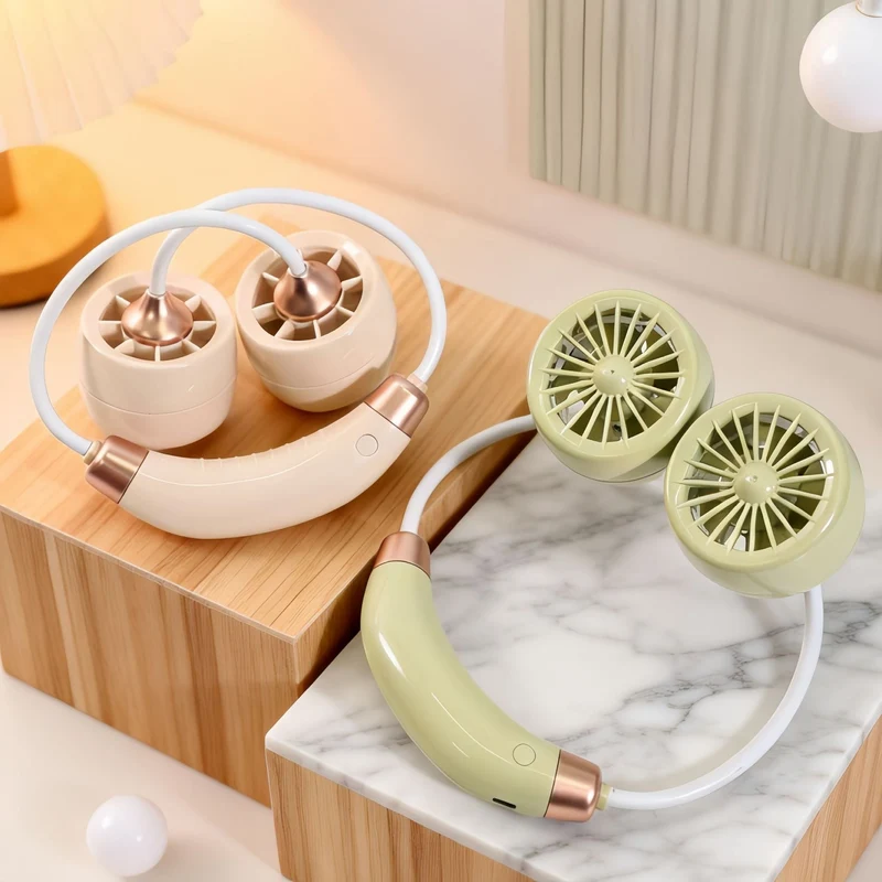 Bærbar nakkevifte med fleksibelt design og USB-tilkobling Luvikno