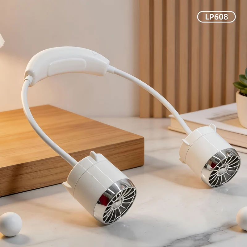 Bærbar nakkeventilator med fleksibelt design Luvikno