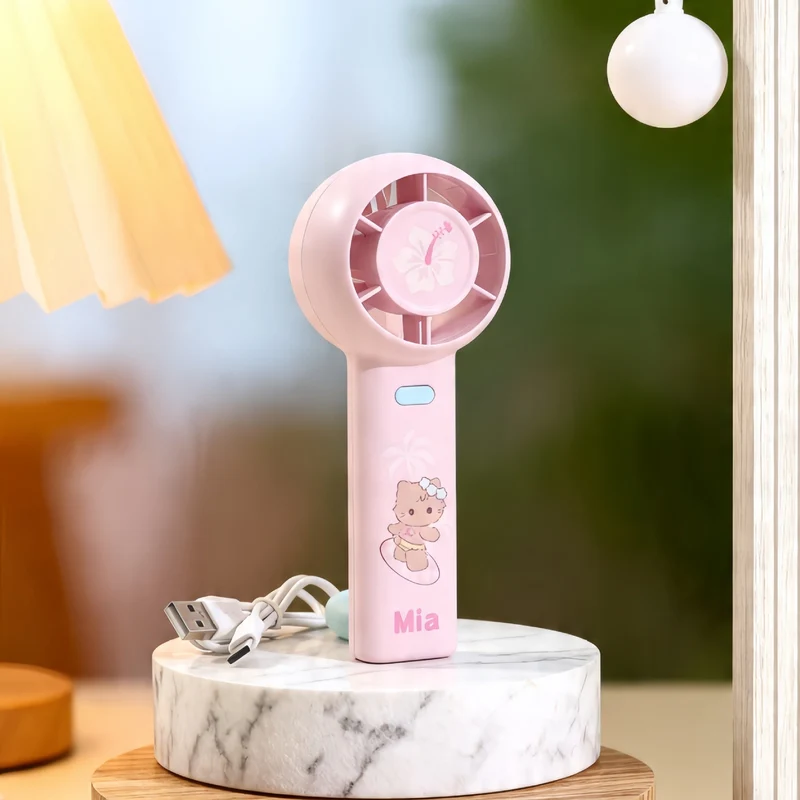 Bærbar mini-vifte med kreative dyremotiver Luvikno