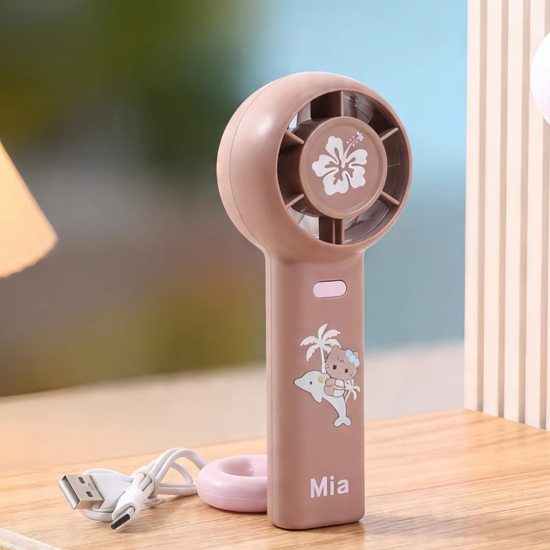 Bærbar mini-vifte med kreative dyremotiver Luvikno