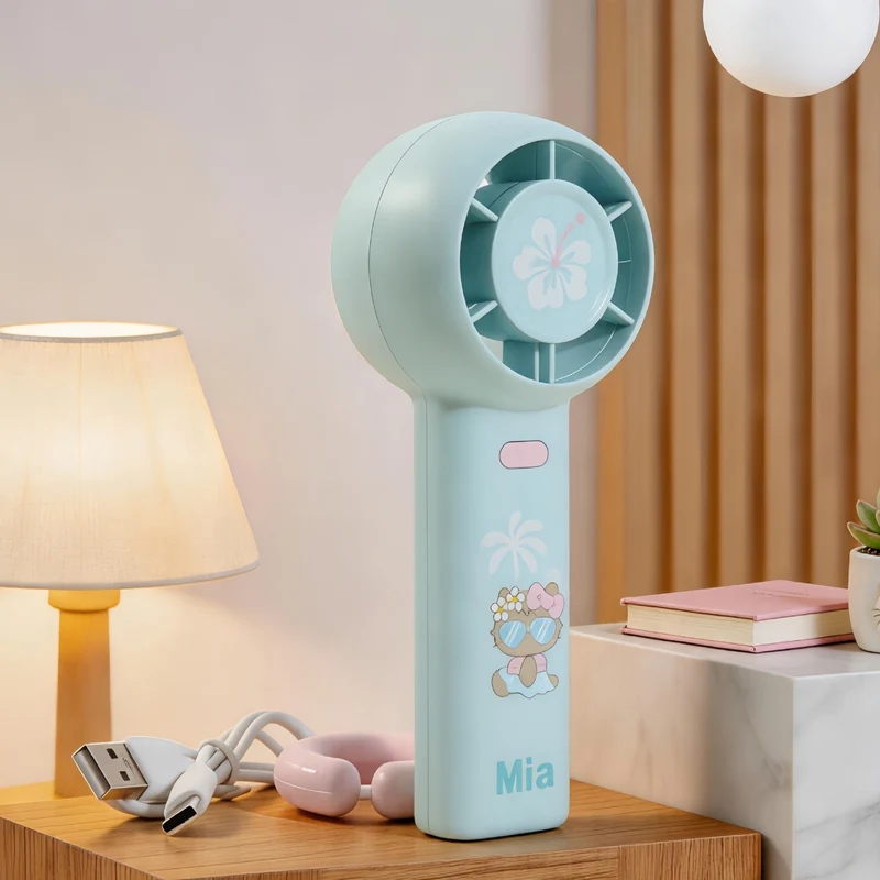 Bærbar mini-vifte med kreative dyremotiver Luvikno