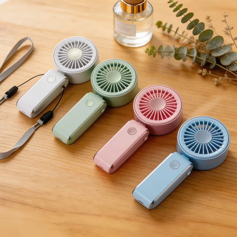 Bærbar Mini Vifte med Ergonomisk Design Luvikno