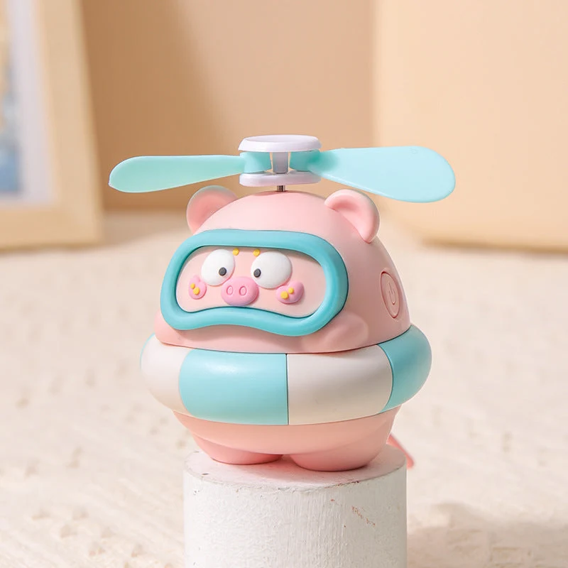 Unisex Bærbar Mini-vifte i morsom panda-design Luvikno