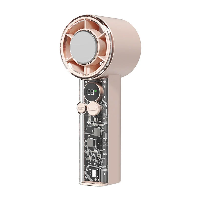 Dame Portable Mini Vifte med Digital Temperaturvisning Skanto