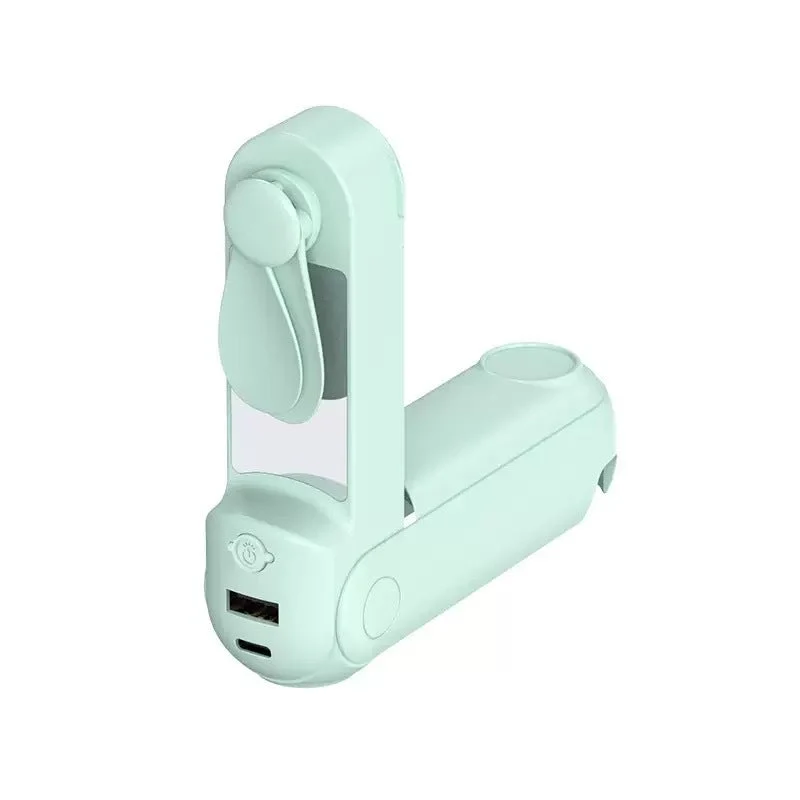 Kvinnens bærbare håndvifte med LED-skjerm og USB-lading funksjon Skanto