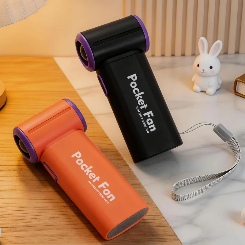Unisex Bærbar Mini Vifte med LED-skjerm Luvikno